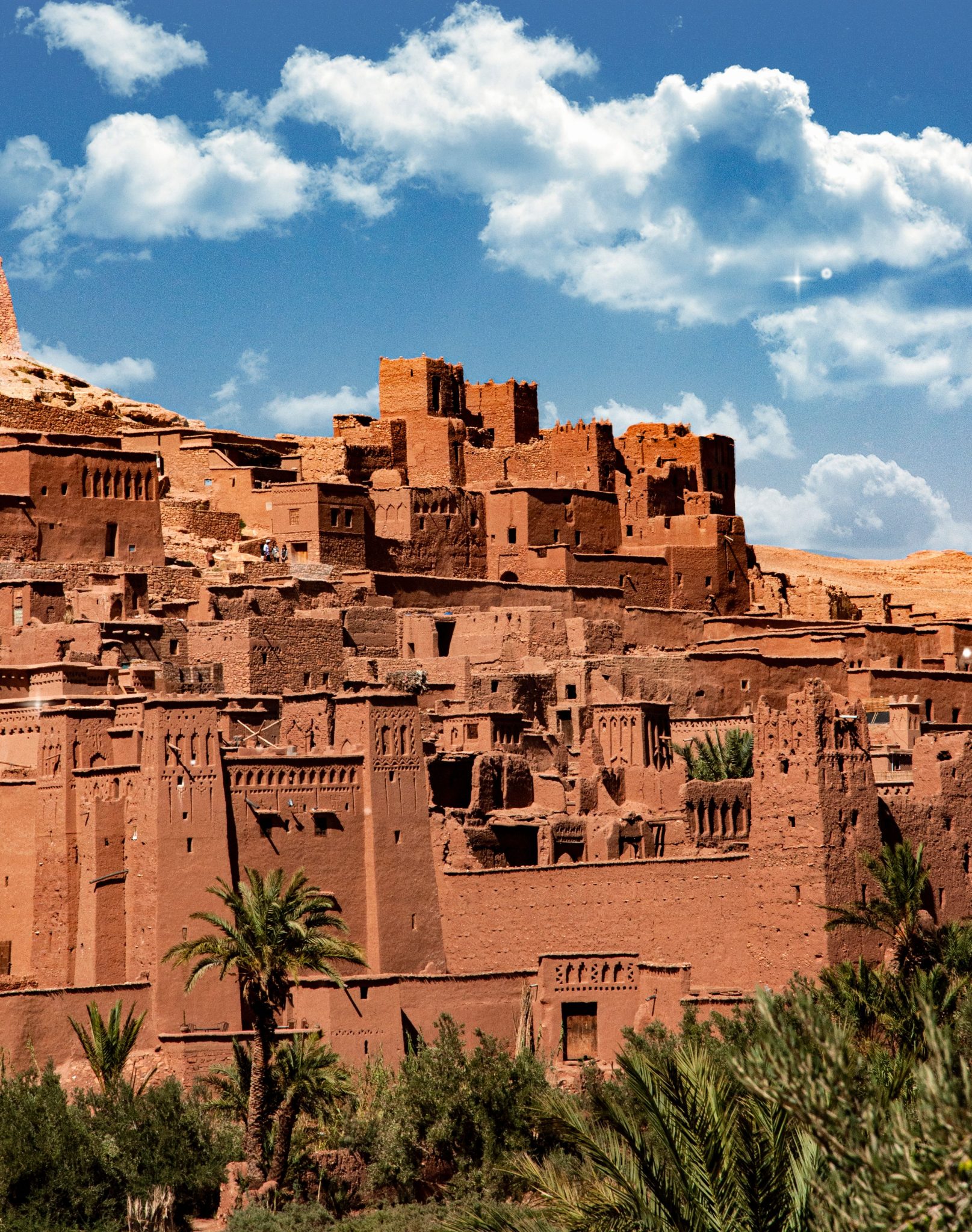 Ait Benhaddou ksar rising above the Ounila valley