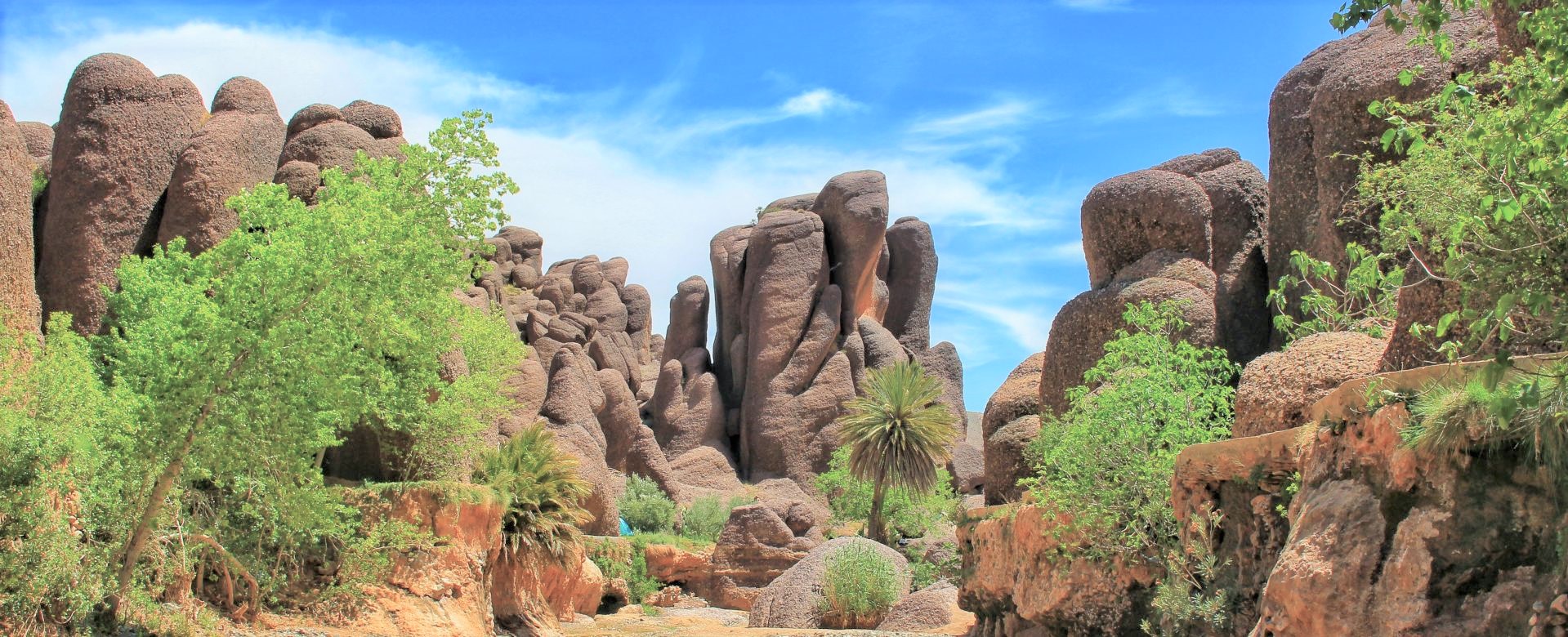 Volcanic rock towers in the Jbel Siroua massif, southern Morocco
